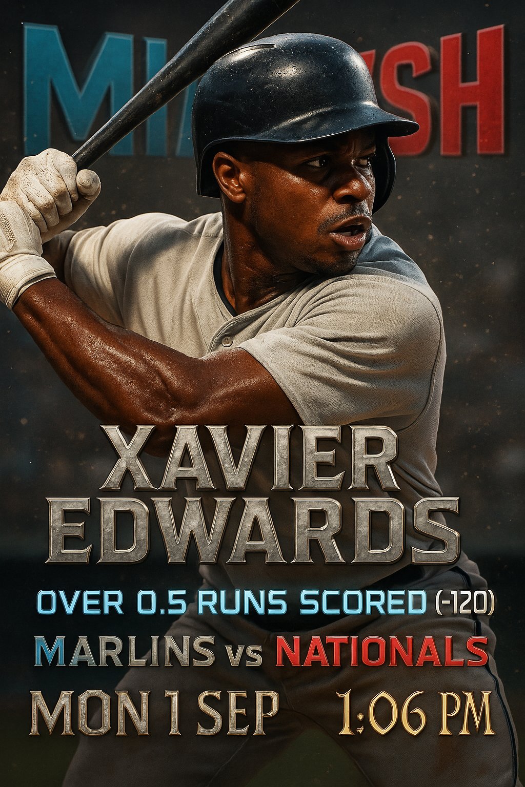 AI-generated detailed analysis visual for Xavier Edwards showing key statistics and insights