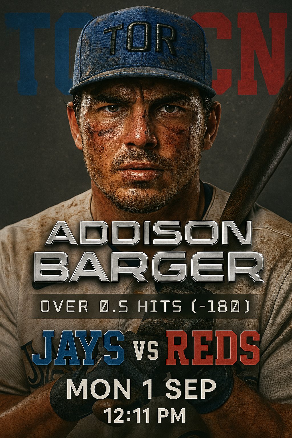 AI-generated detailed analysis visual for Addison Barger showing key statistics and insights