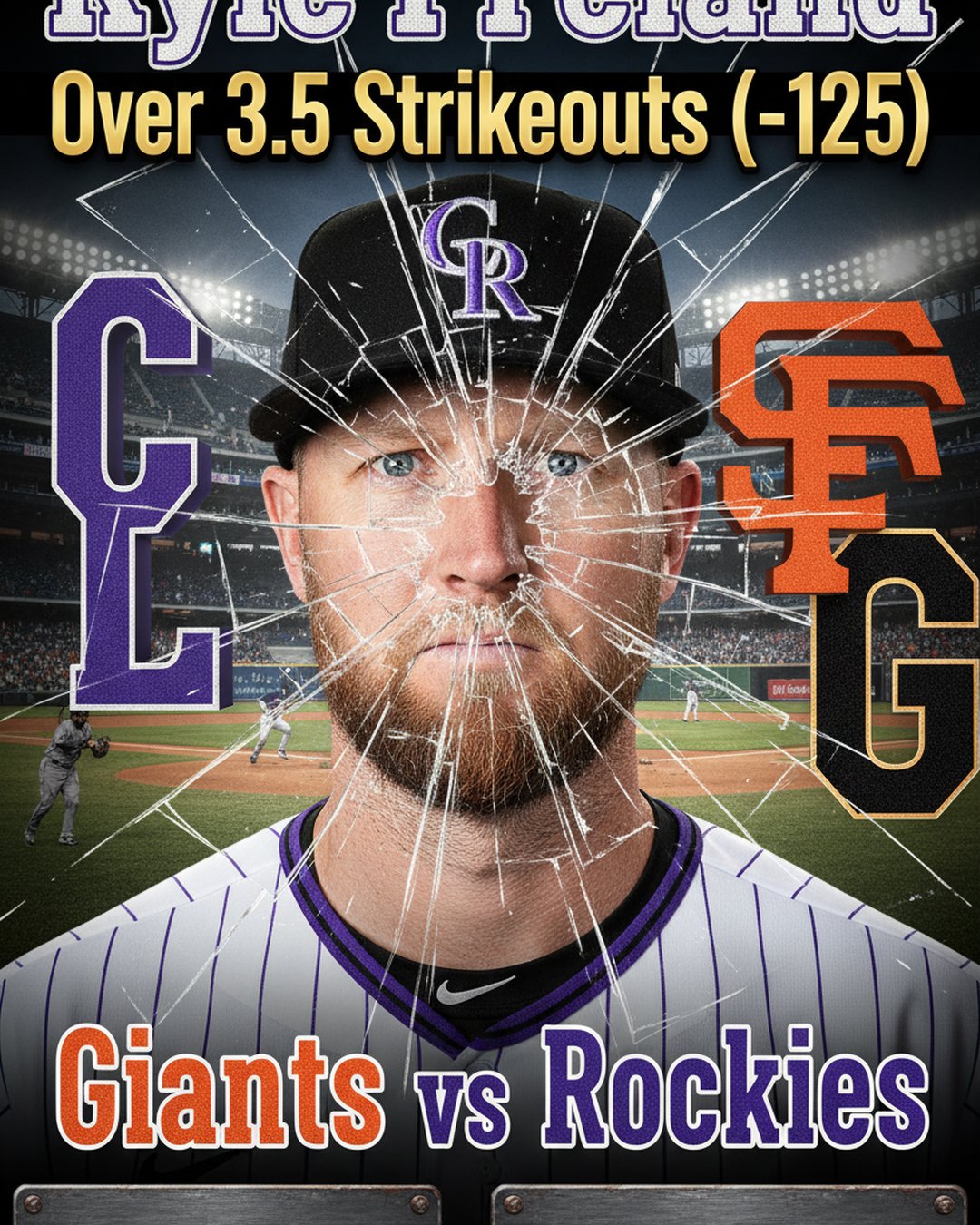 AI-generated detailed analysis visual for Kyle Freeland showing key statistics and insights