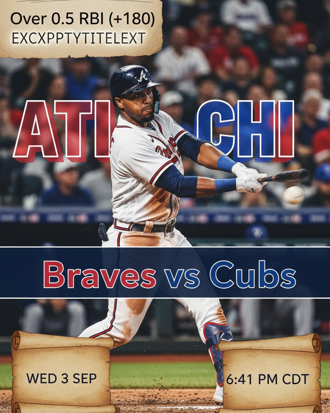 AI-generated detailed analysis visual for Ozzie Albies showing key statistics and insights