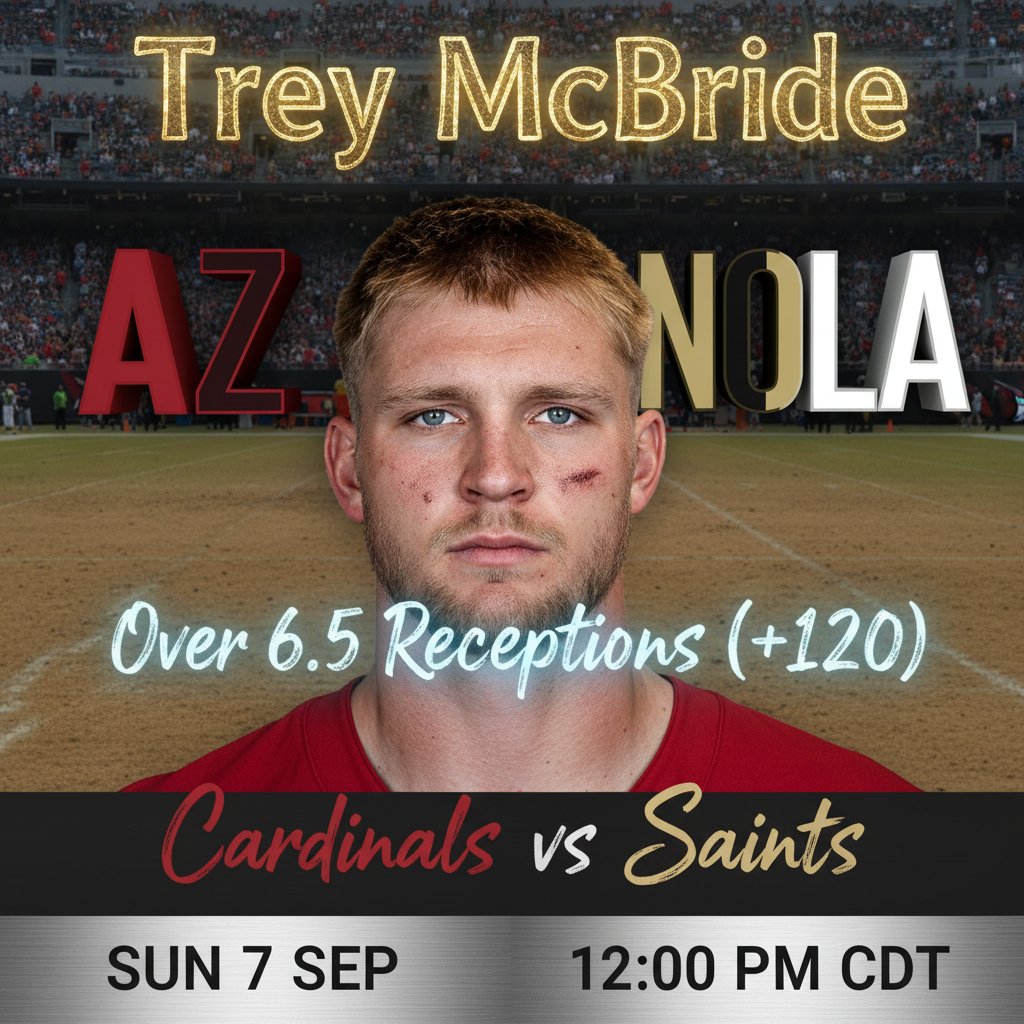 AI-generated detailed analysis visual for Trey McBride showing key statistics and insights