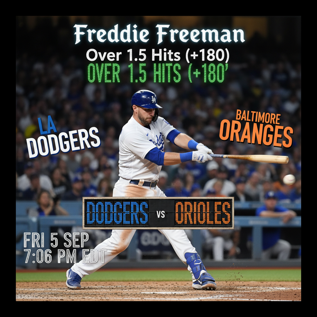 AI-generated detailed analysis visual for Freddie Freeman showing key statistics and insights
