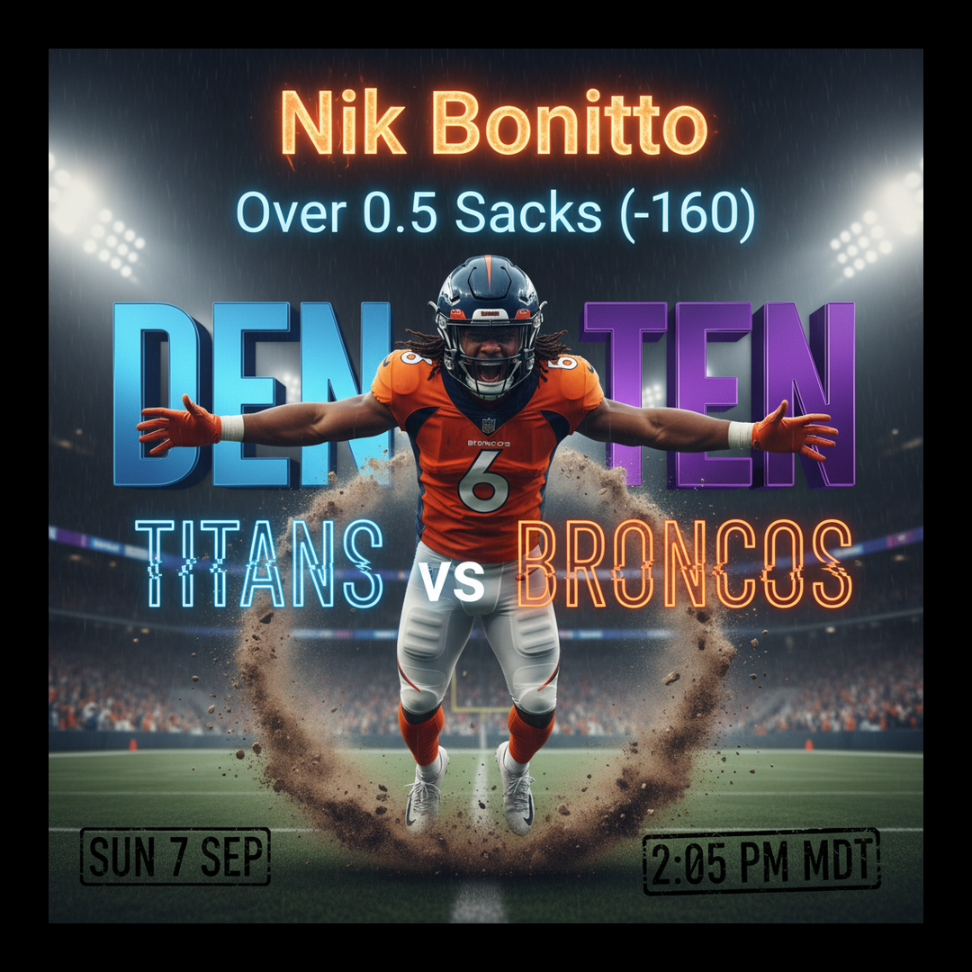 AI-generated detailed analysis visual for Nik Bonitto showing key statistics and insights