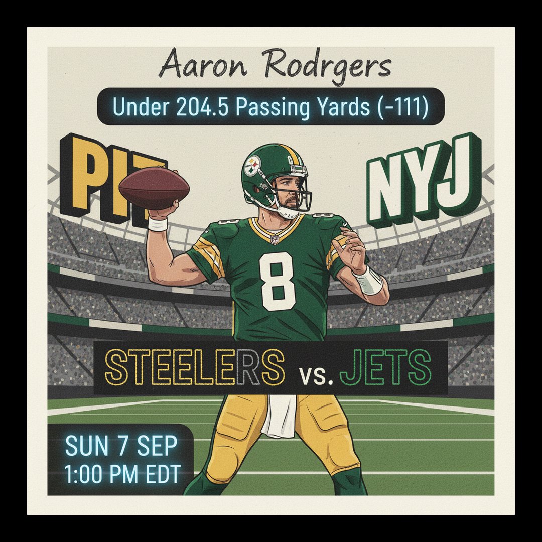 AI-generated detailed analysis visual for Aaron Rodgers showing key statistics and insights