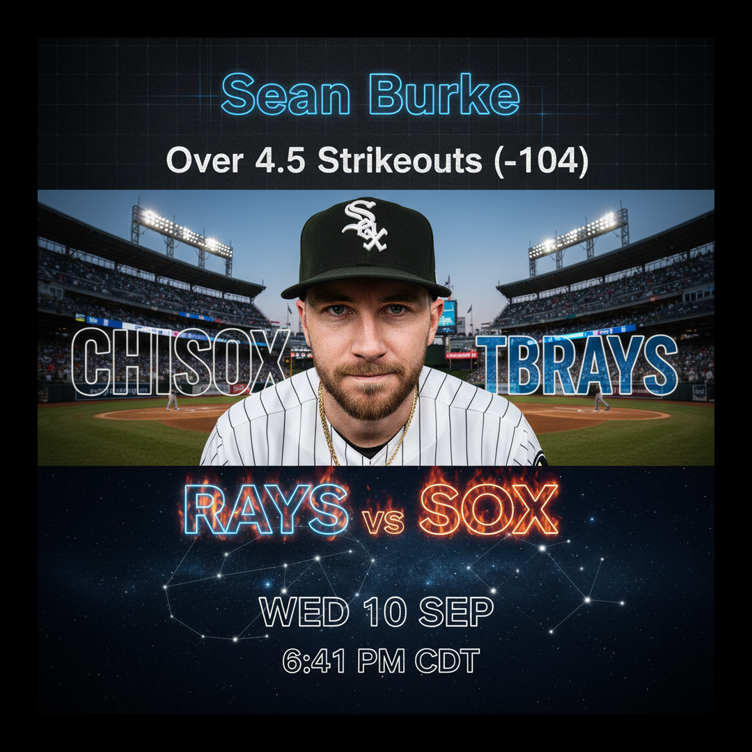 AI-generated detailed analysis visual for Sean Burke showing key statistics and insights