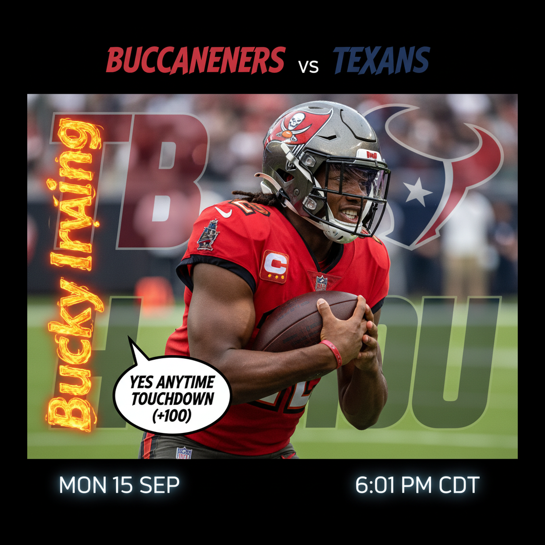 AI-generated detailed analysis visual for Bucky Irving showing key statistics and insights