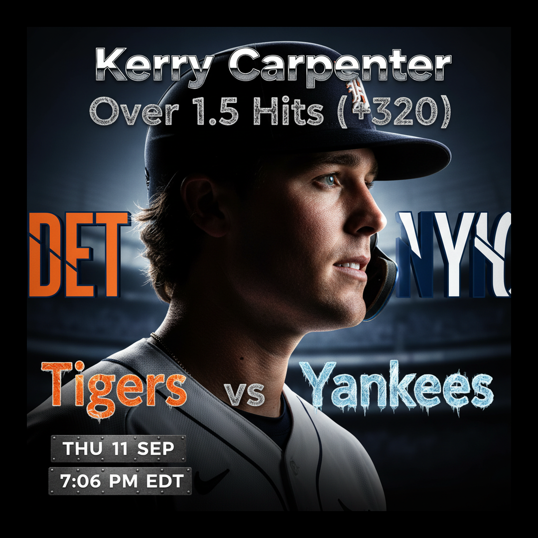 AI-generated detailed analysis visual for Kerry Carpenter showing key statistics and insights