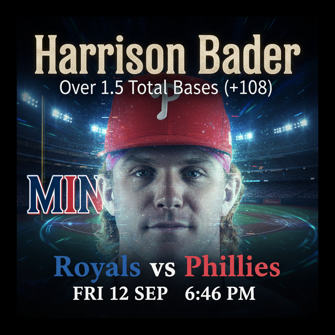 AI-generated detailed analysis visual for Harrison Bader showing key statistics and insights