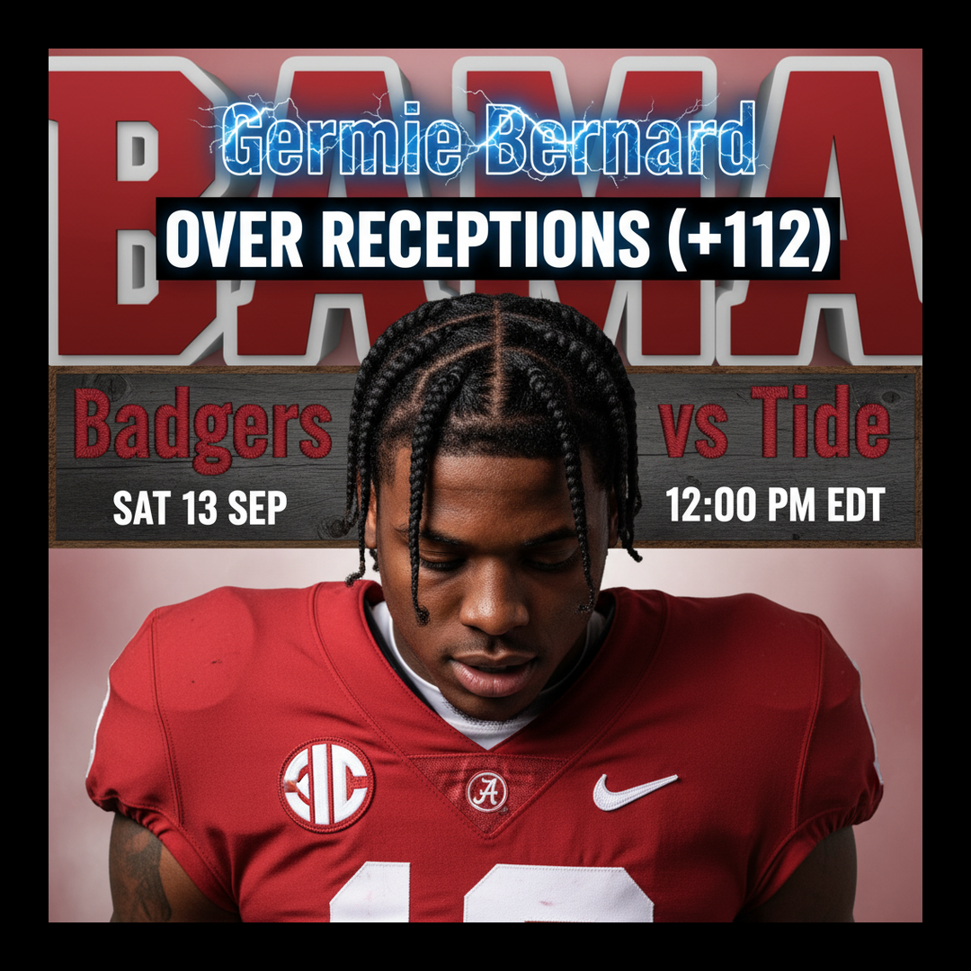 AI-generated detailed analysis visual for Germie Bernard showing key statistics and insights