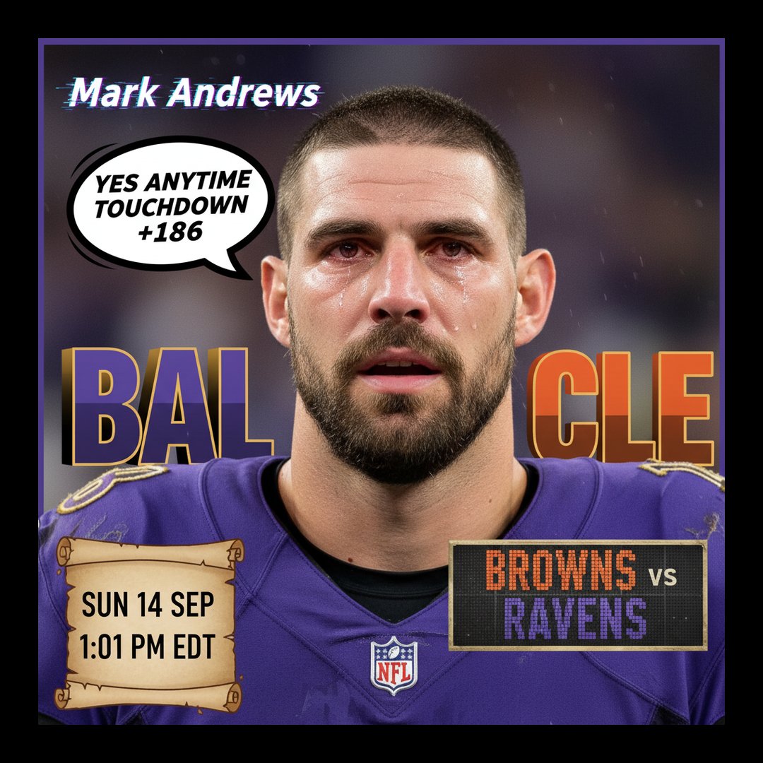 AI-generated detailed analysis visual for Mark Andrews showing key statistics and insights