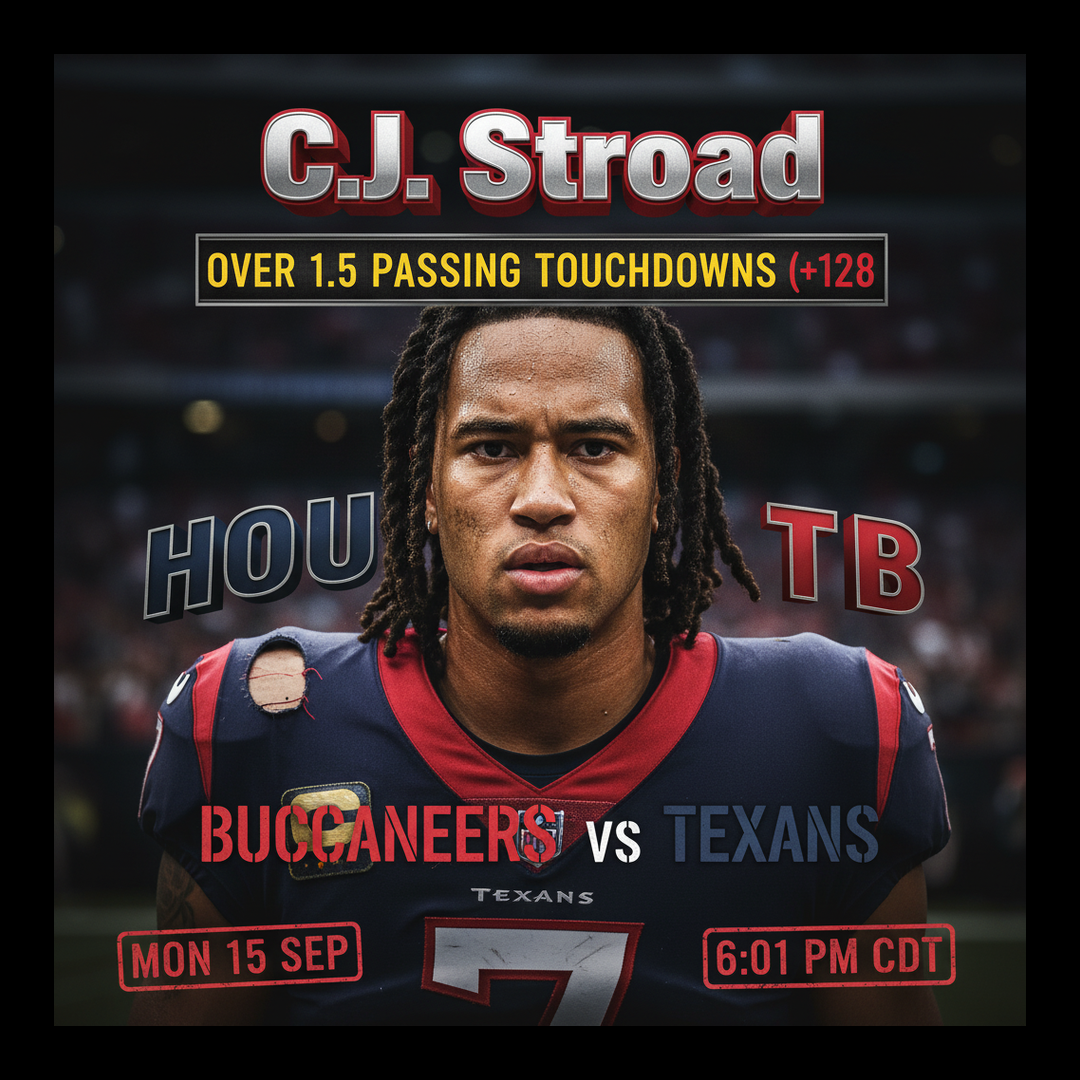 AI-generated detailed analysis visual for C.J. Stroud showing key statistics and insights