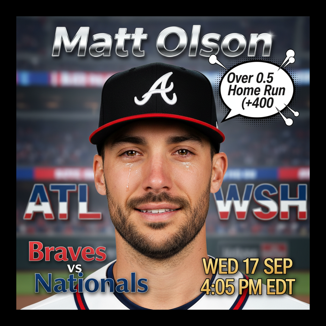 AI-generated detailed analysis visual for Matt Olson showing key statistics and insights