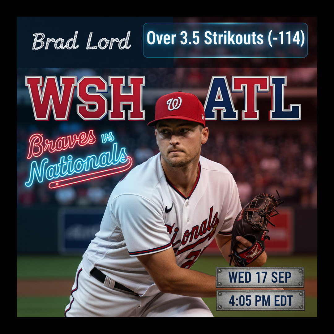 AI-generated detailed analysis visual for Brad Lord showing key statistics and insights