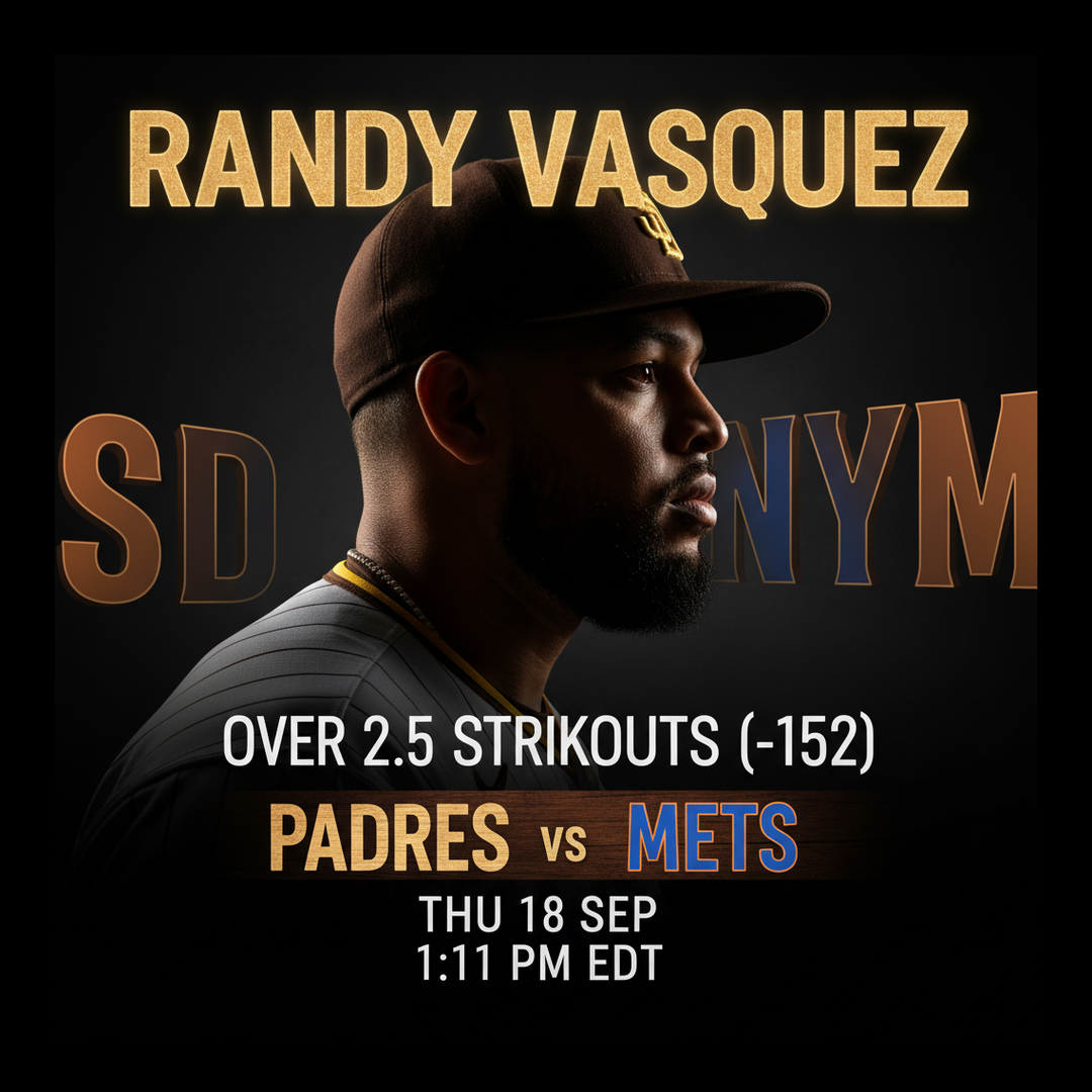 AI-generated detailed analysis visual for Randy Vasquez showing key statistics and insights