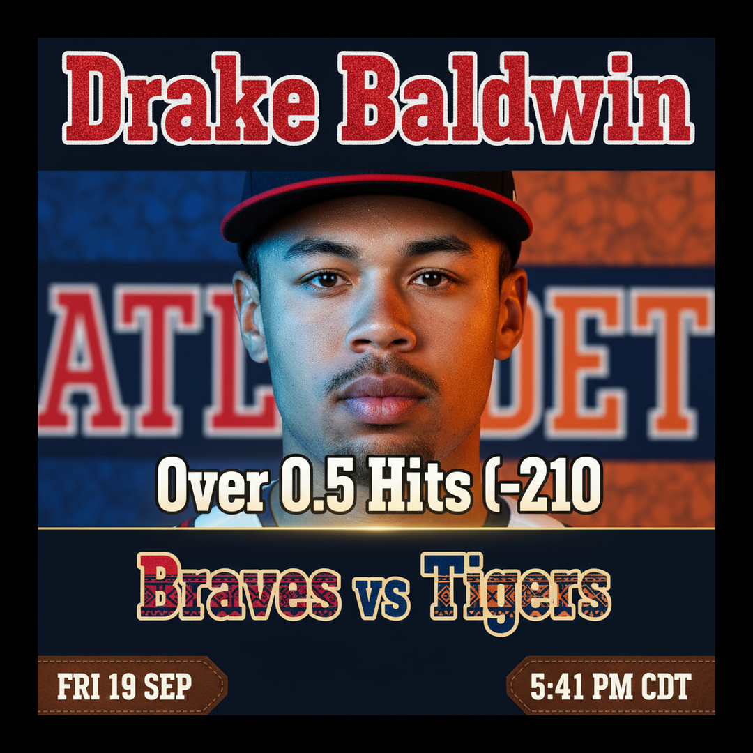 AI-generated detailed analysis visual for Drake Baldwin showing key statistics and insights