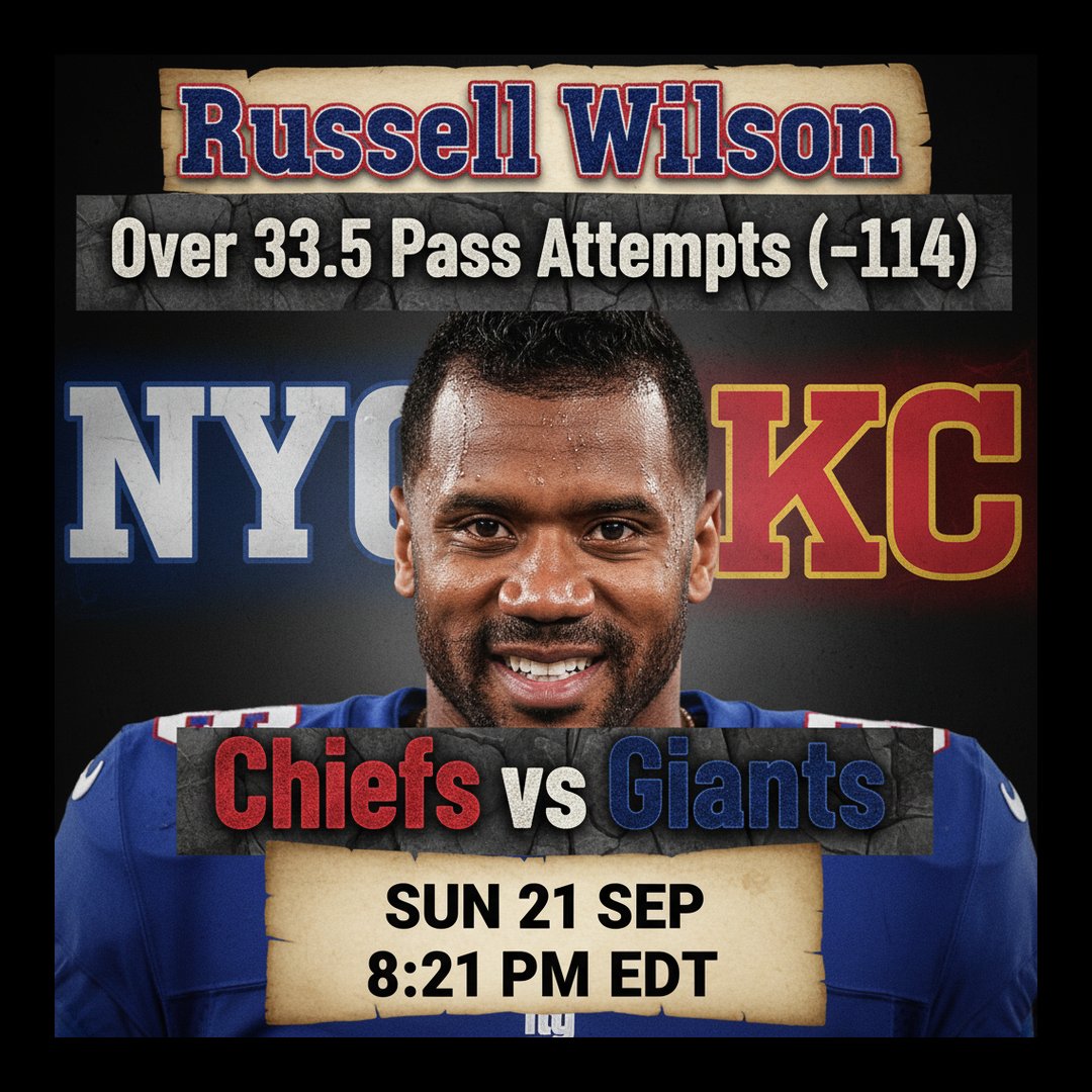 AI-generated detailed analysis visual for Russell Wilson showing key statistics and insights