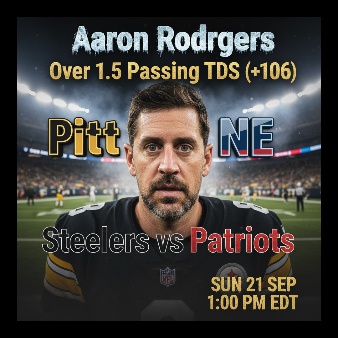 AI-generated detailed analysis visual for Aaron Rodgers showing key statistics and insights