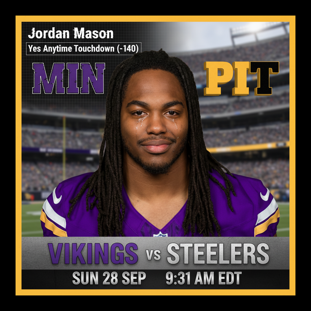 AI-generated detailed analysis visual for Jordan Mason showing key statistics and insights