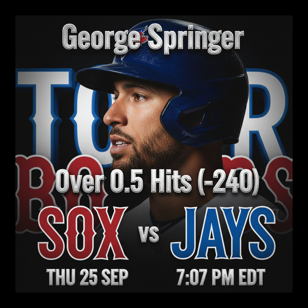 AI-generated detailed analysis visual for George Springer showing key statistics and insights