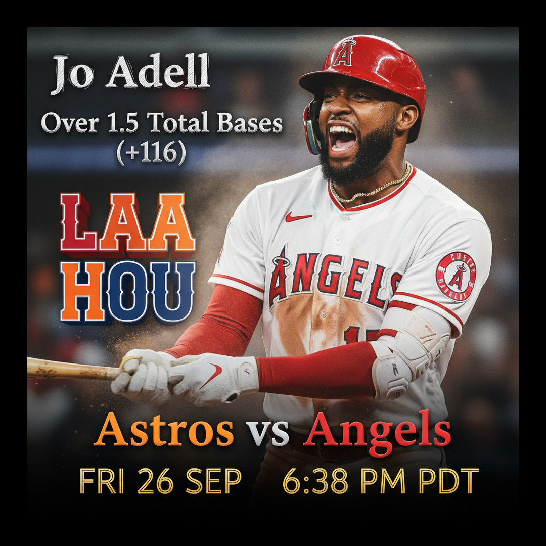 AI-generated detailed analysis visual for Jo Adell showing key statistics and insights