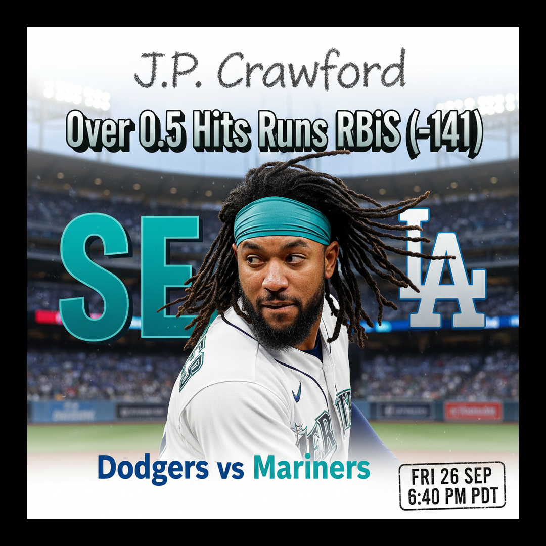 AI-generated detailed analysis visual for J.P. Crawford showing key statistics and insights