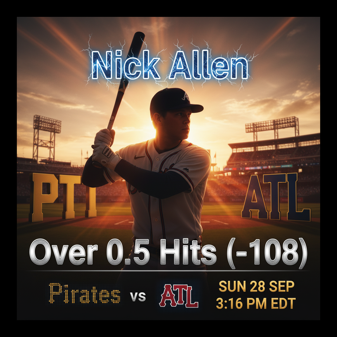 AI-generated detailed analysis visual for Nick Allen showing key statistics and insights