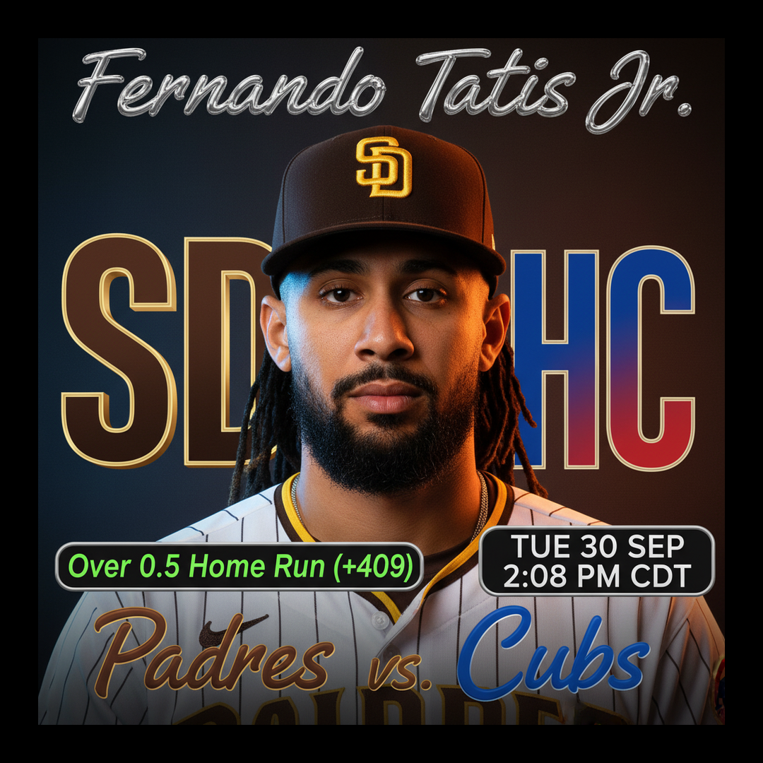 AI-generated detailed analysis visual for Fernando Tatis Jr. showing key statistics and insights