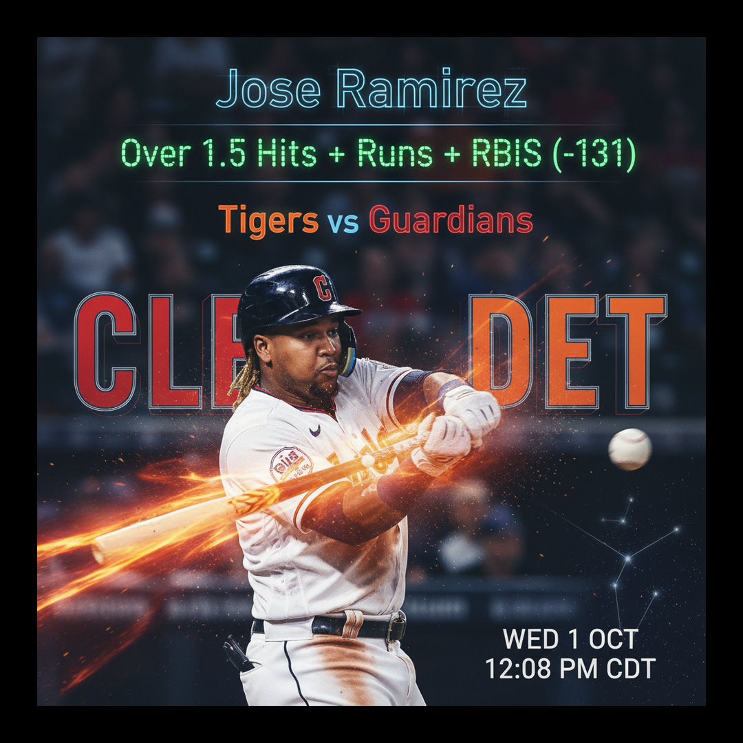 AI-generated detailed analysis visual for Jose Ramirez showing key statistics and insights