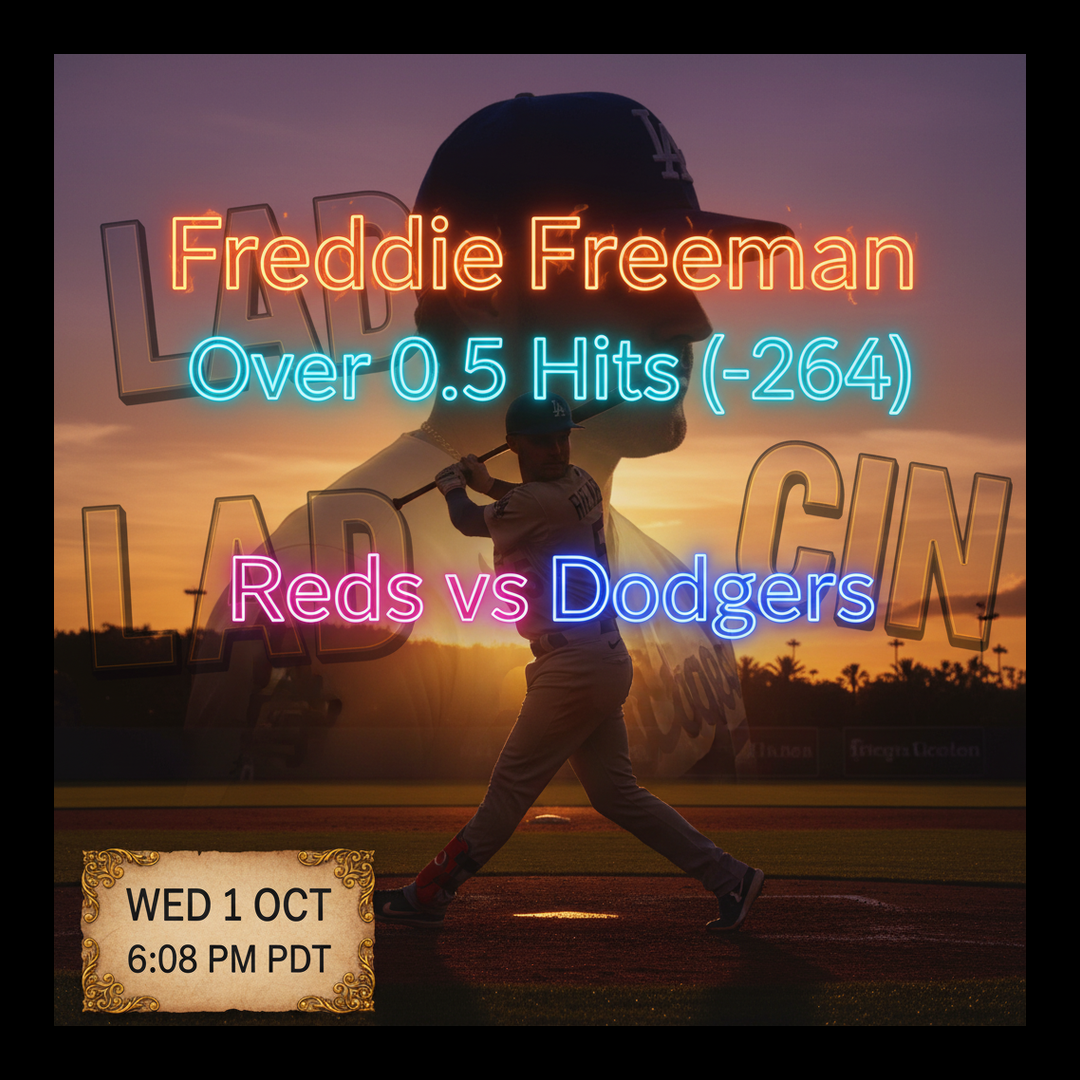 AI-generated detailed analysis visual for Freddie Freeman showing key statistics and insights