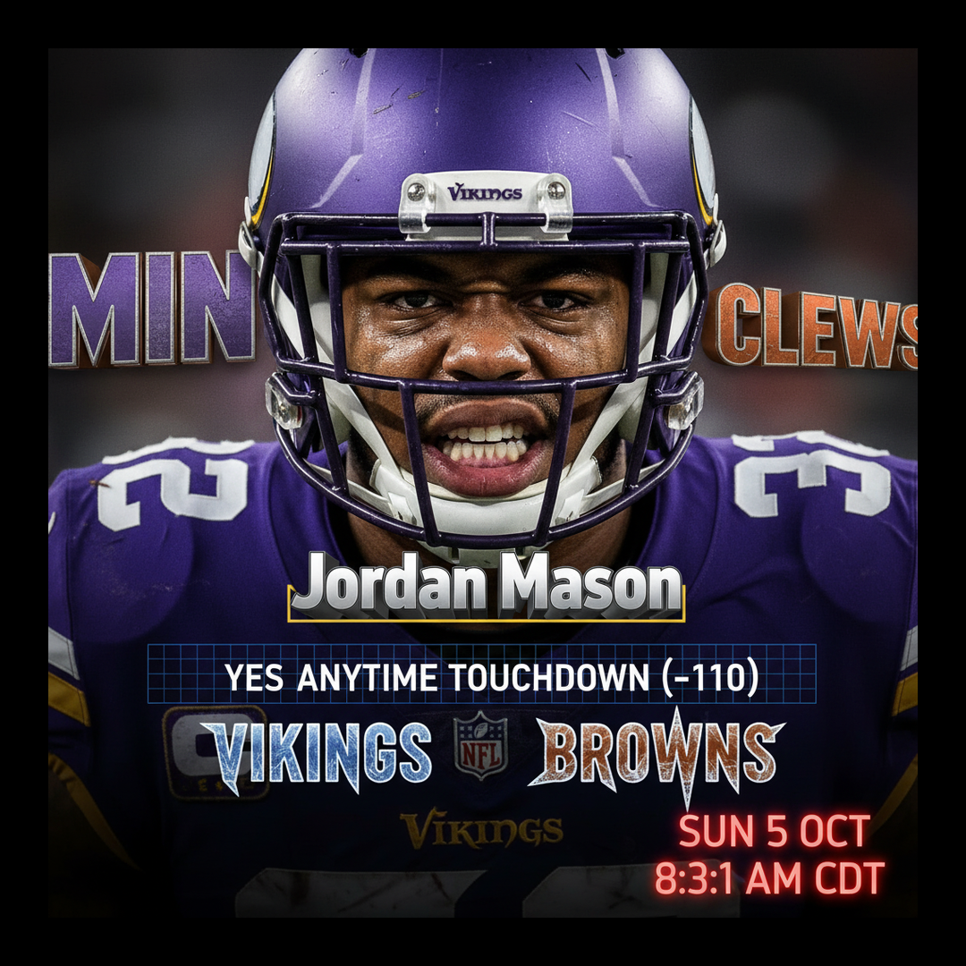 AI-generated detailed analysis visual for Jordan Mason showing key statistics and insights