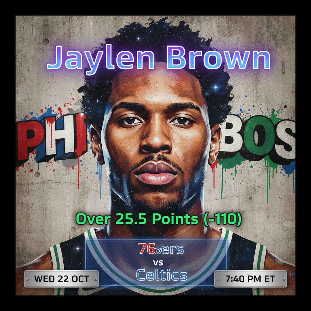 AI-generated detailed analysis visual for Jaylen Brown showing key statistics and insights