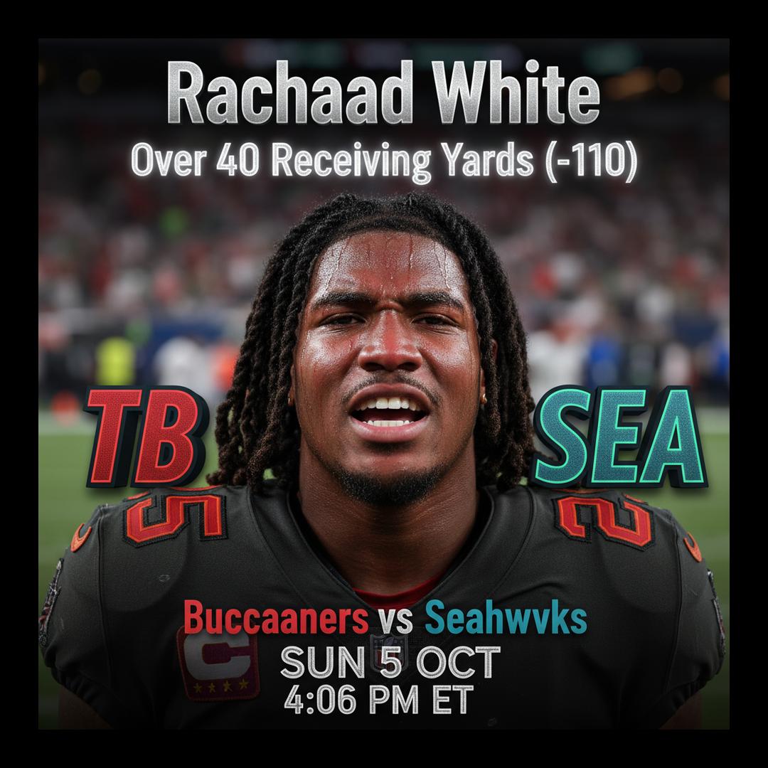 AI-generated detailed analysis visual for Rachaad White showing key statistics and insights