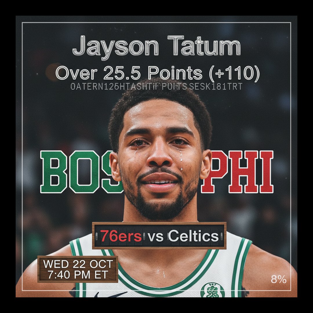 AI-generated detailed analysis visual for Jayson Tatum showing key statistics and insights