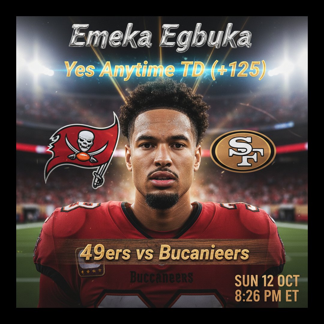 AI-generated detailed analysis visual for Emeka Egbuka showing key statistics and insights