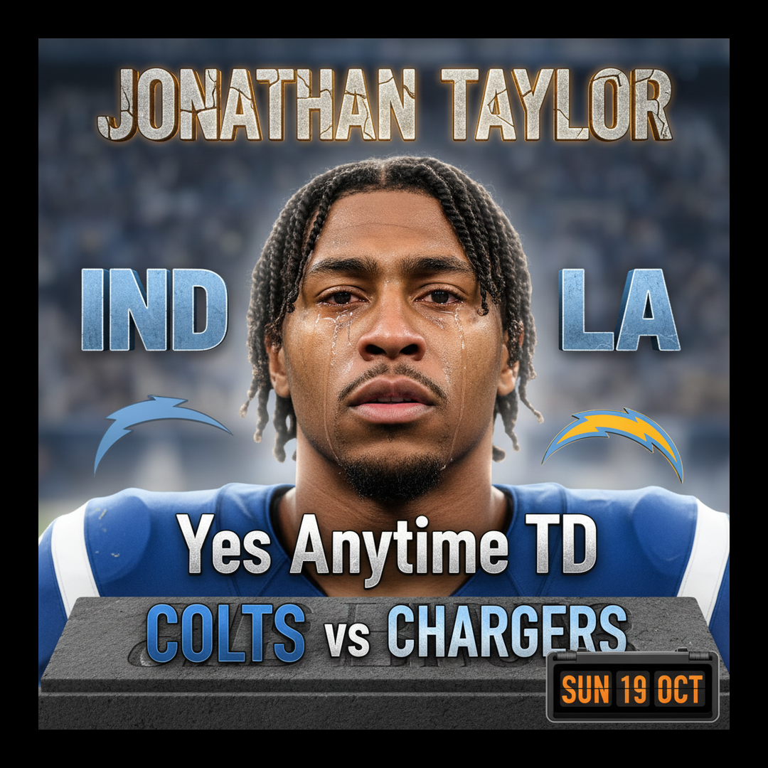 AI-generated detailed analysis visual for Jonathan Taylor showing key statistics and insights