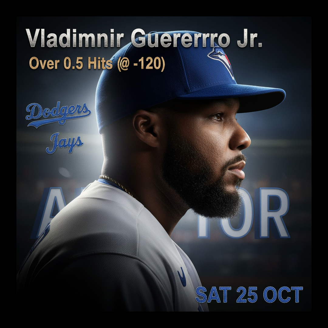 AI-generated detailed analysis visual for Vladimir Guerrero Jr. showing key statistics and insights