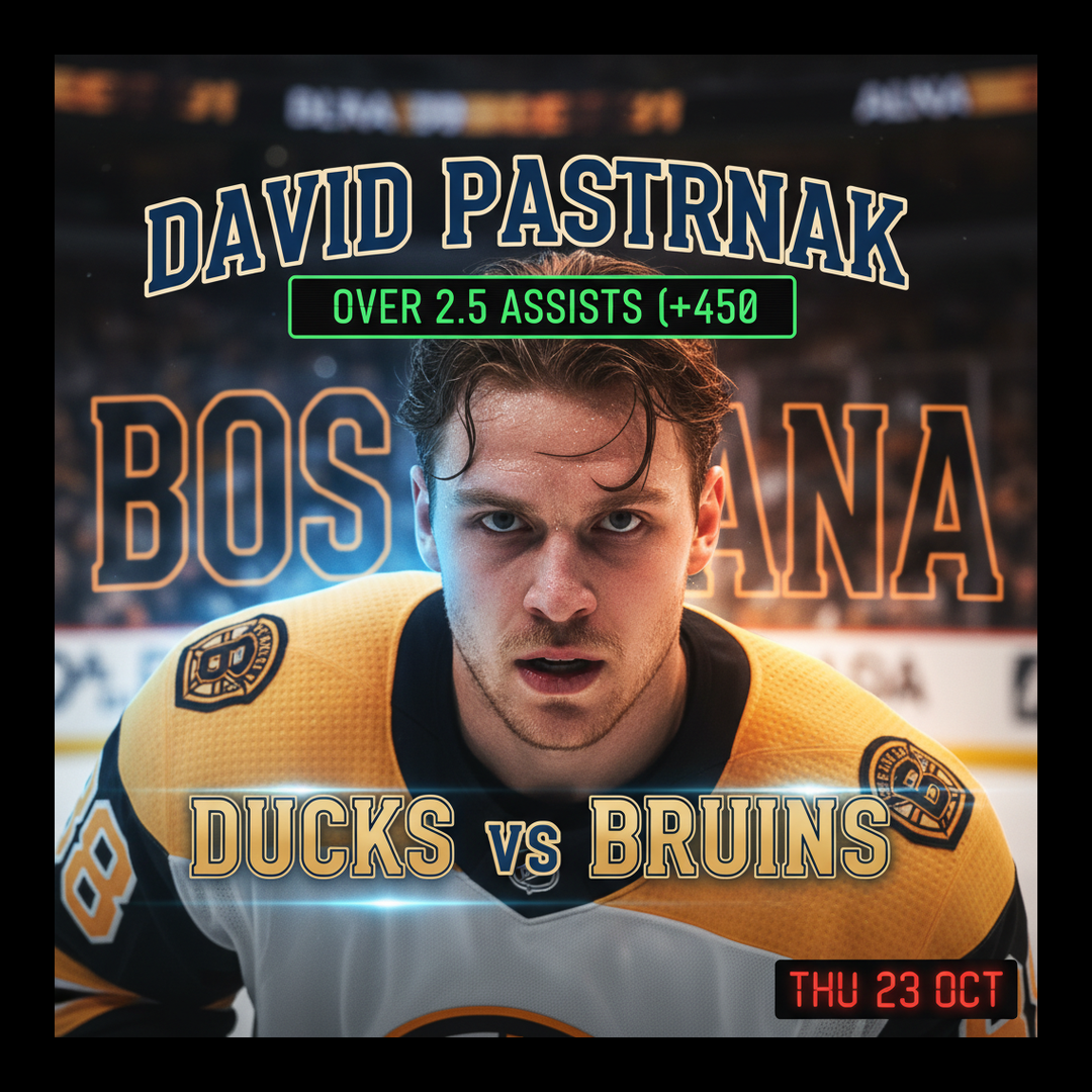 AI-generated detailed analysis visual for David Pastrnak showing key statistics and insights