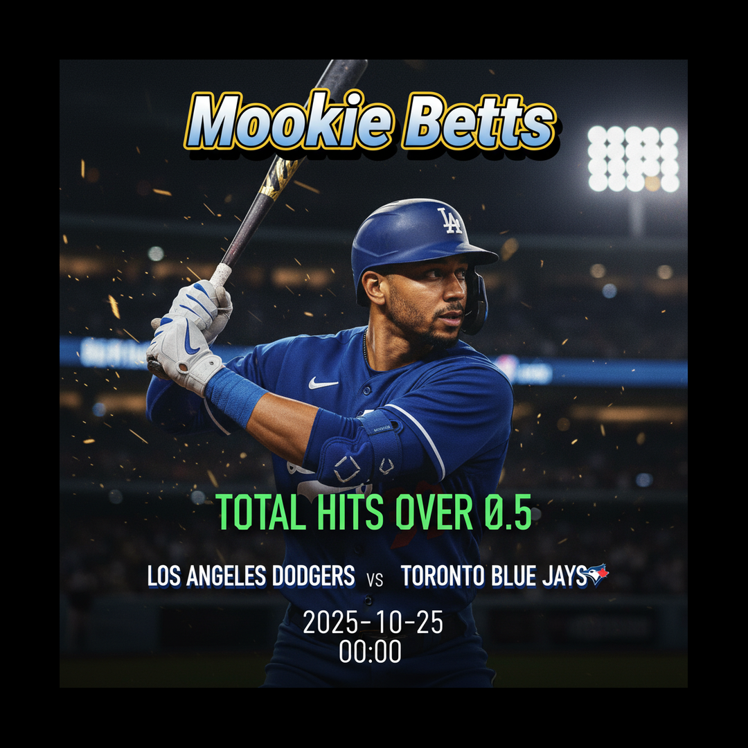 AI-generated detailed analysis visual for Mookie Betts showing key statistics and insights