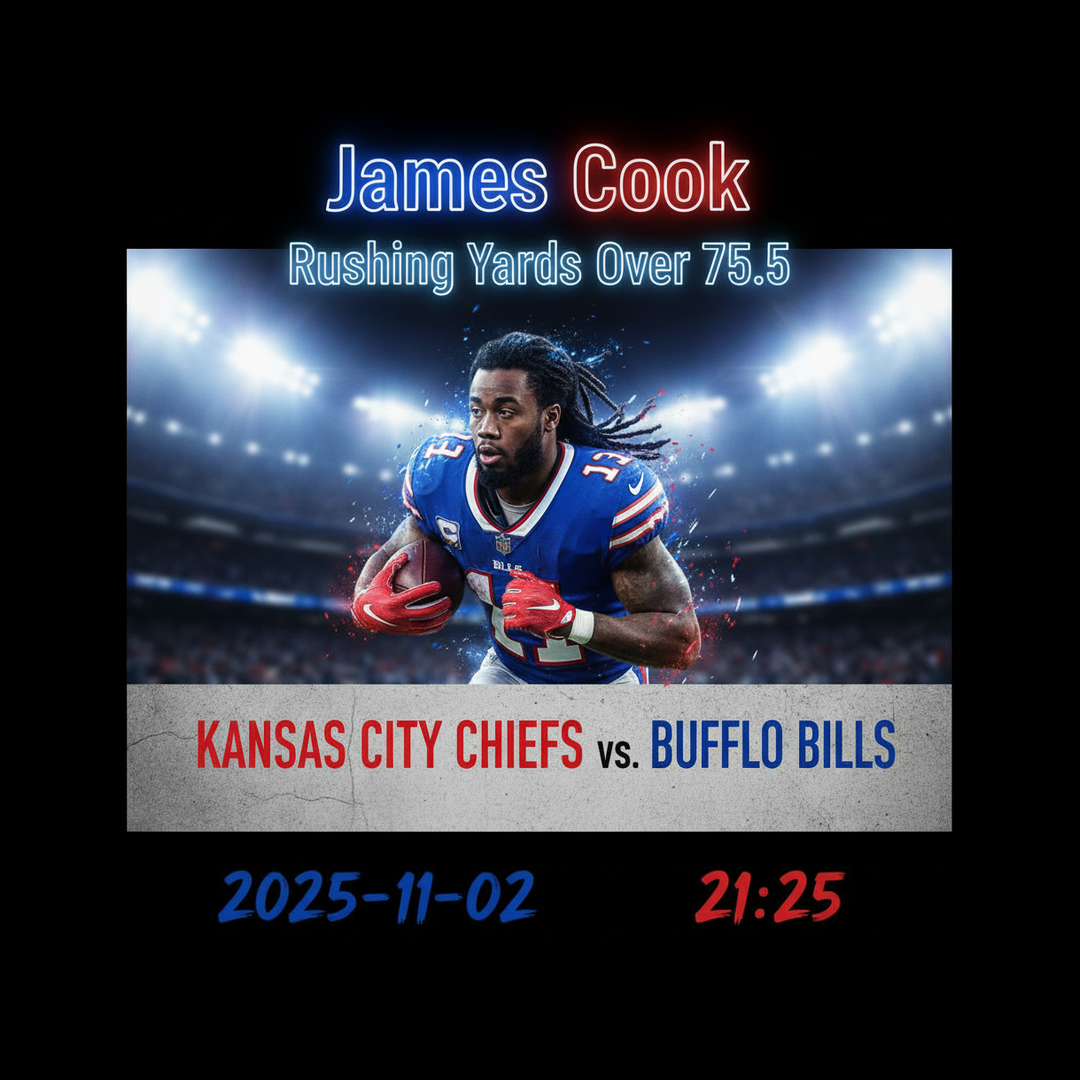 AI-generated detailed analysis visual for James Cook showing key statistics and insights