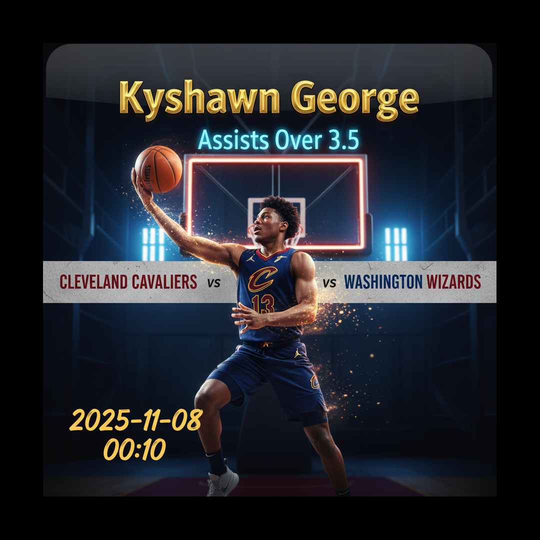 AI-generated detailed analysis visual for Kyshawn George showing key statistics and insights