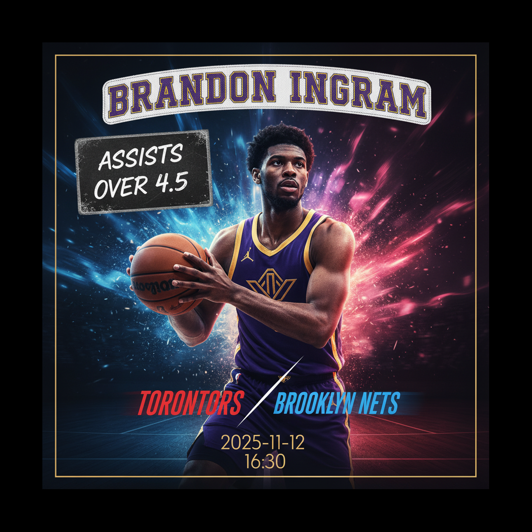 AI-generated detailed analysis visual for Brandon Ingram showing key statistics and insights