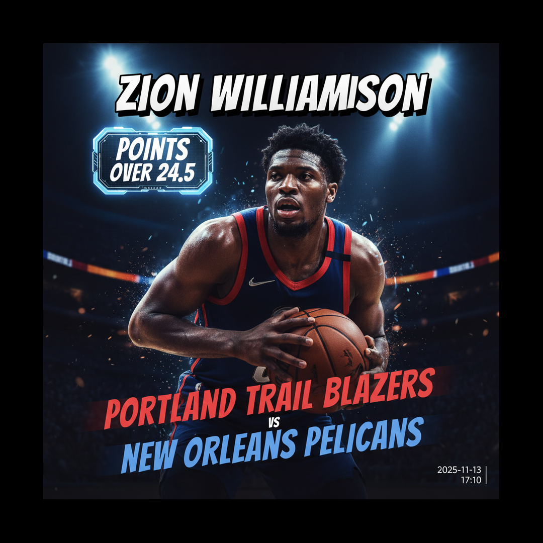 AI-generated detailed analysis visual for Zion Williamson showing key statistics and insights