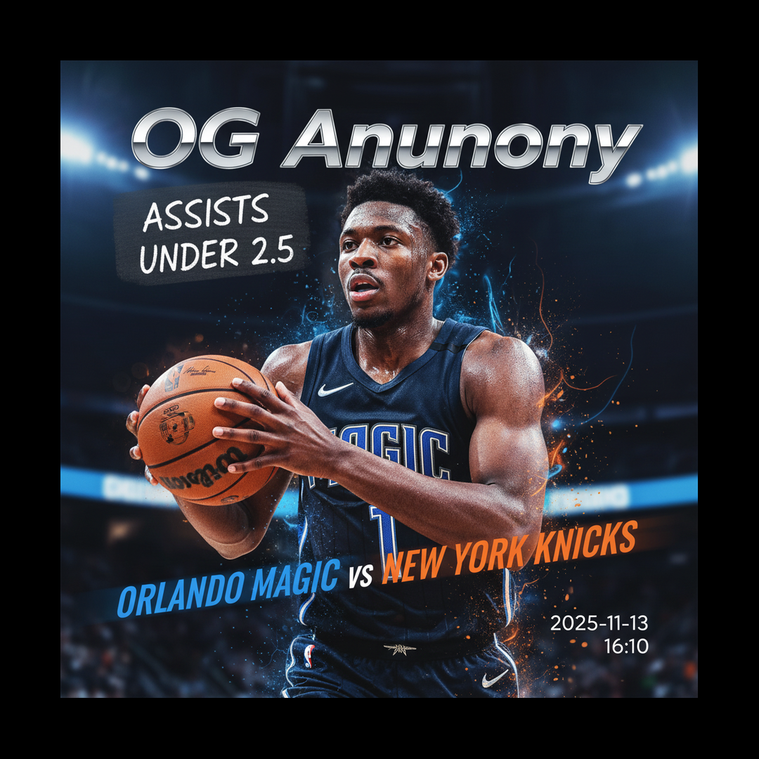 AI-generated detailed analysis visual for OG Anunoby showing key statistics and insights