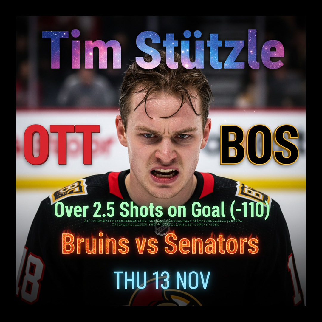 AI-generated detailed analysis visual for Tim Stützle showing key statistics and insights