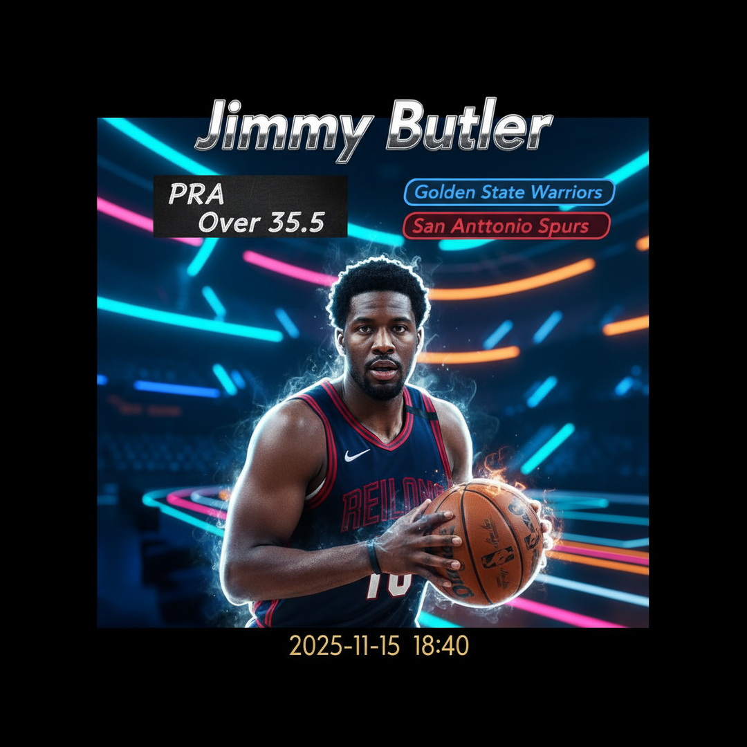 AI-generated detailed analysis visual for Jimmy Butler showing key statistics and insights