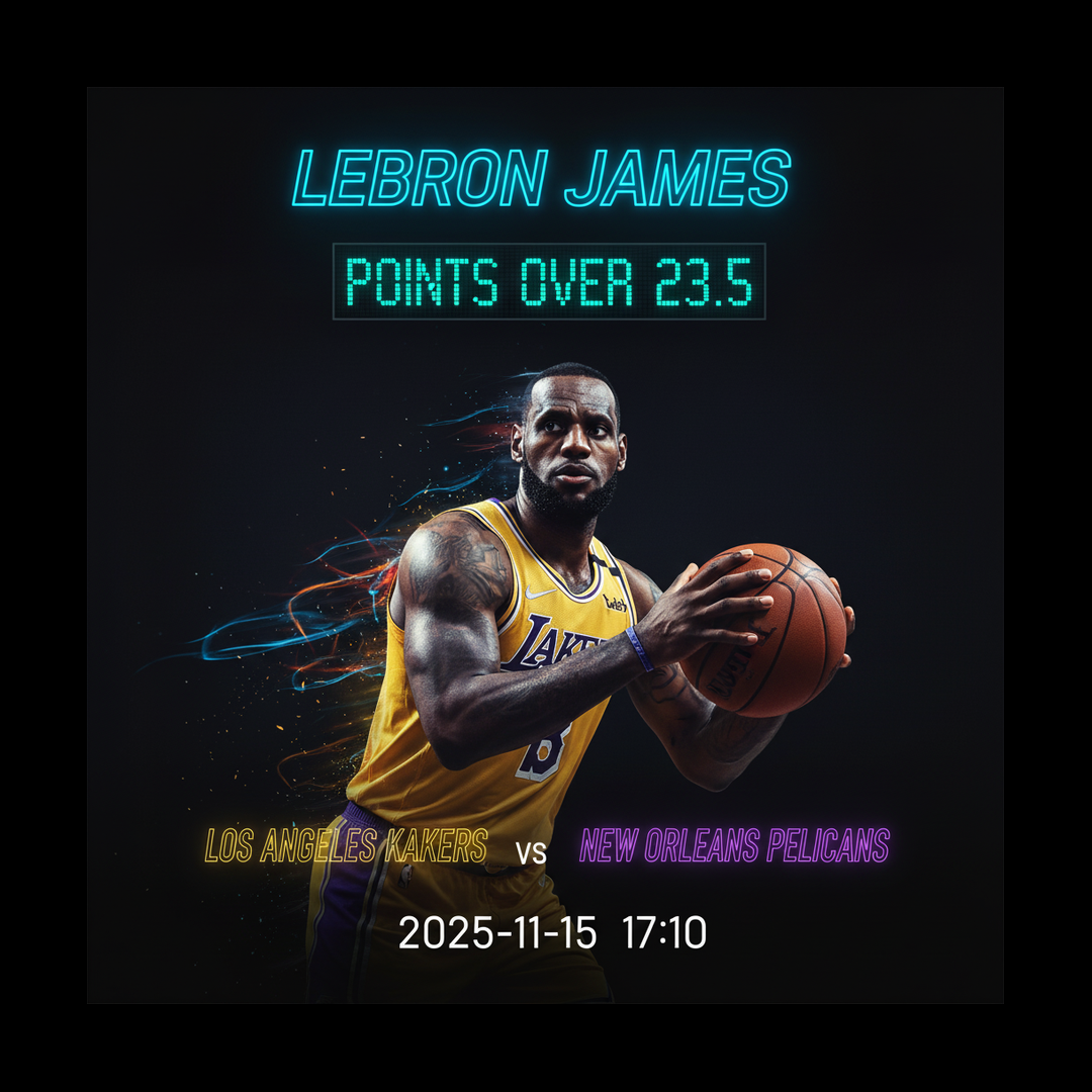 AI-generated detailed analysis visual for LeBron James showing key statistics and insights