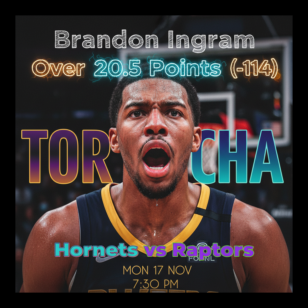 AI-generated detailed analysis visual for Brandon Ingram showing key statistics and insights