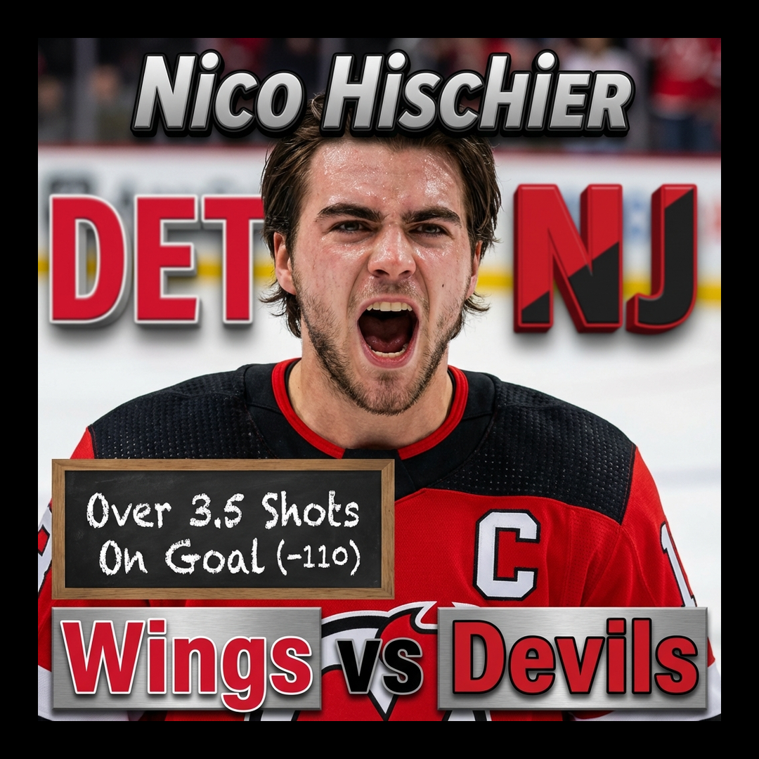 AI-generated detailed analysis visual for Nico Hischier showing key statistics and insights