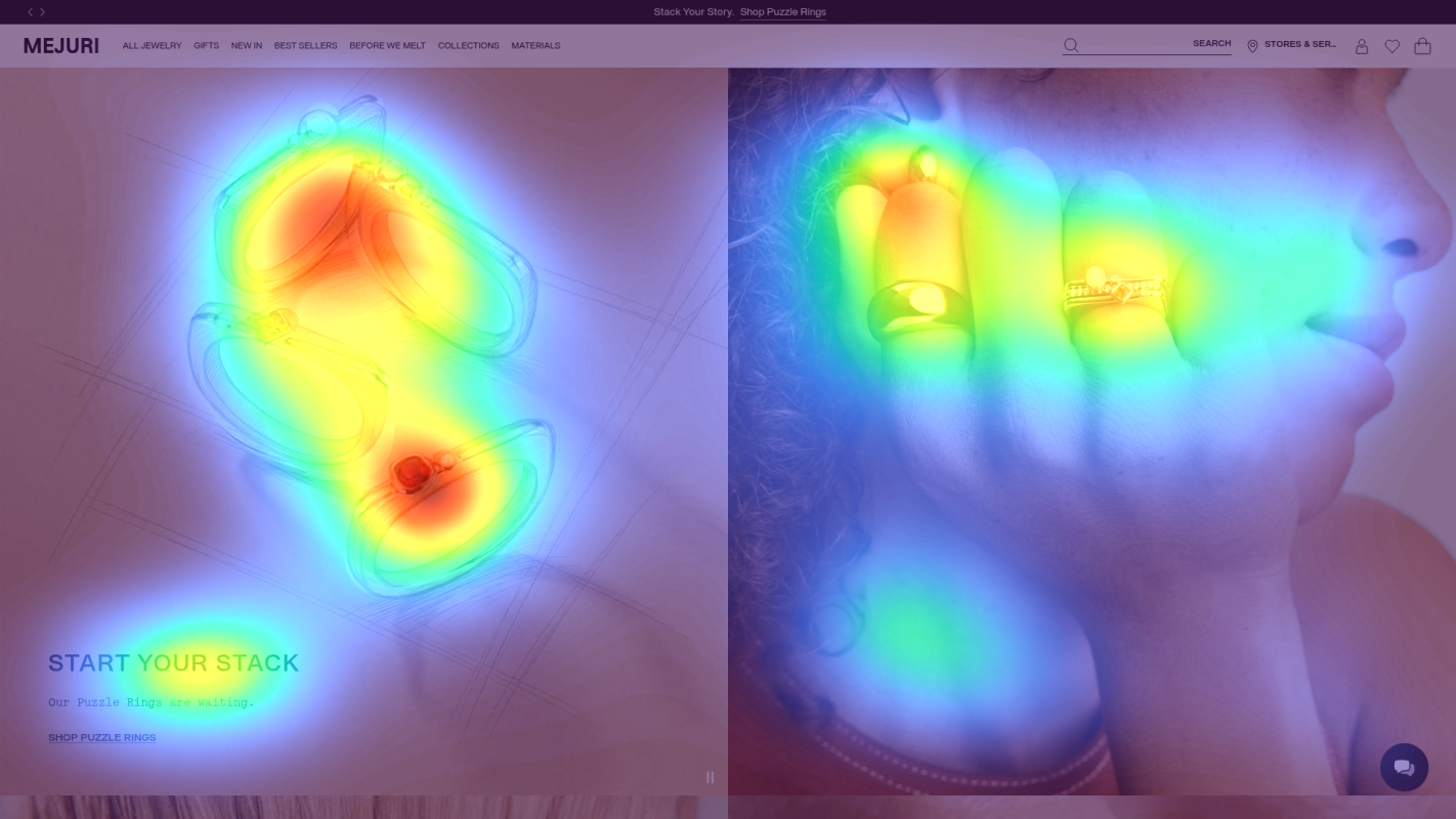 Attention heatmap section 1