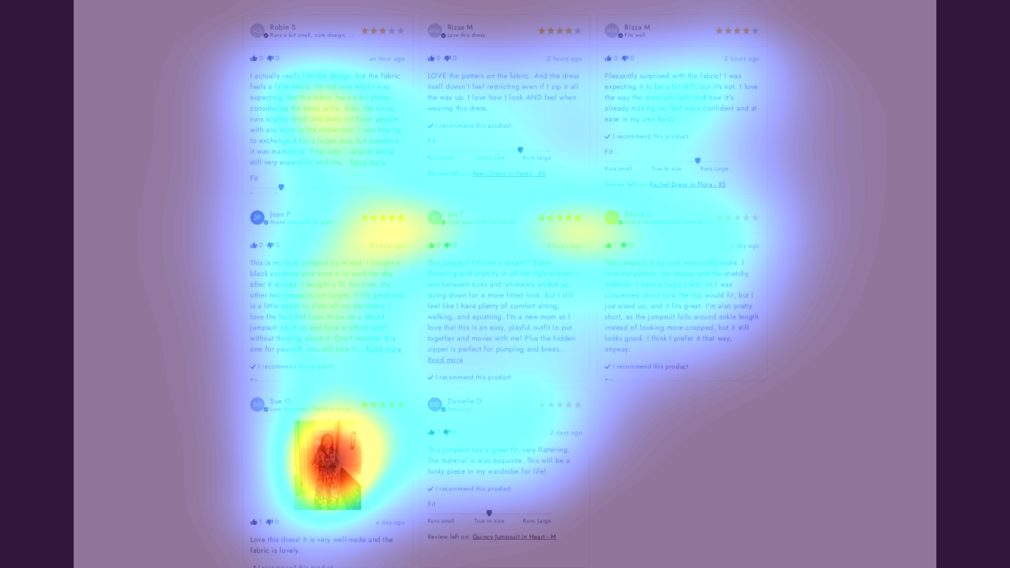 Attention heatmap section 3